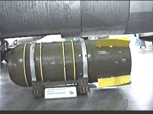 This is the casing (all 15000 lbs) for the Mark 36 hydrogen bomb.